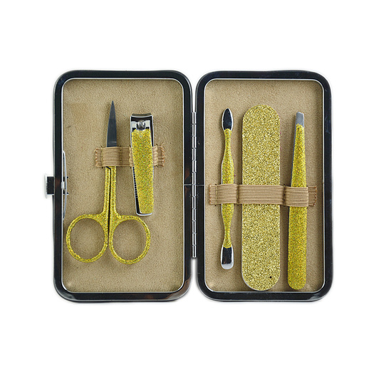 manicure set tools leather box