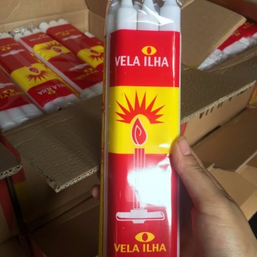 400g South Africa Velas White Fluted Candle Bougies