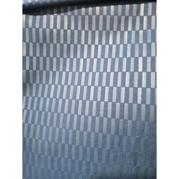 polyester blue emboss fabric