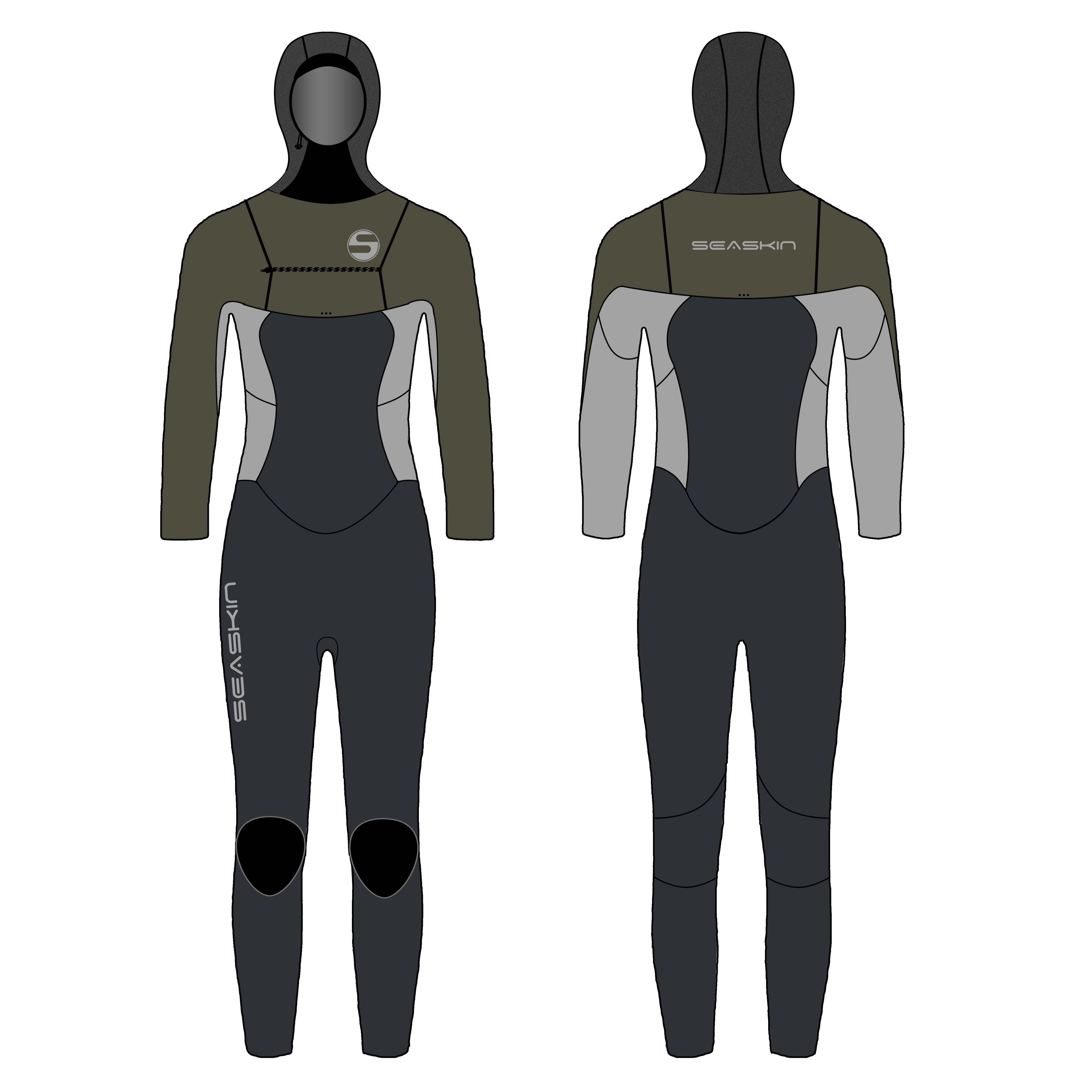 Hooded Surfing wetsuit