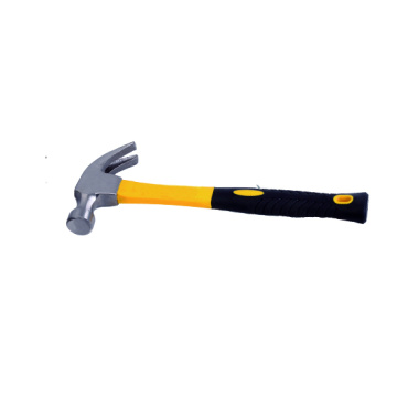 Claw hammer with fiberglass handle  12oz