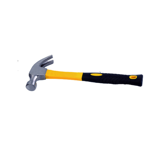 Claw hammer with fiberglass handle  12oz