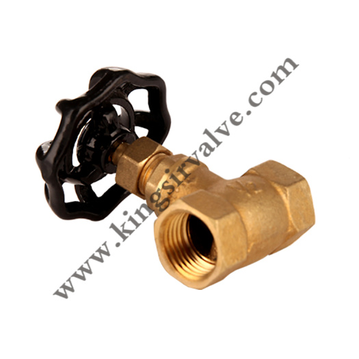 Black manuel brass stop valve