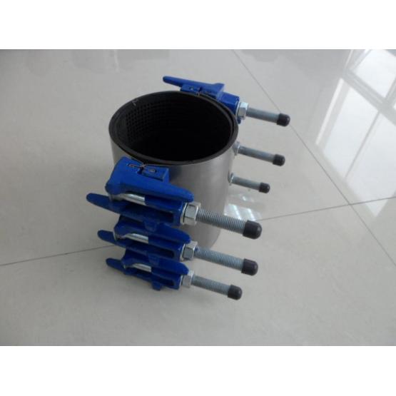 Stainless steel/ductile iron doubule band repair clamp