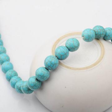 14MM Loose natural Turquoise Crystal Round Beads for Making jewelry