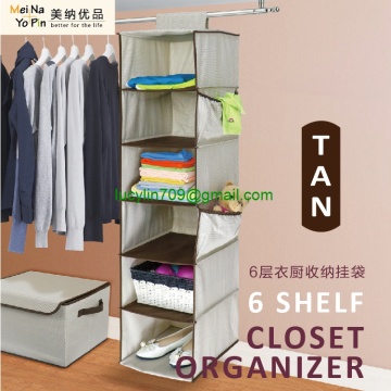 6 shelf closet organizer