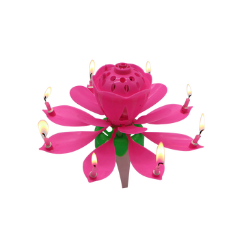 hot sale high quality customized lotus birthday candle
