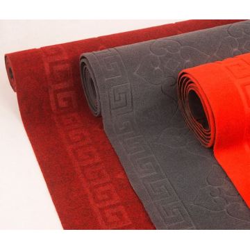 Embossed designs polyester door floor mats