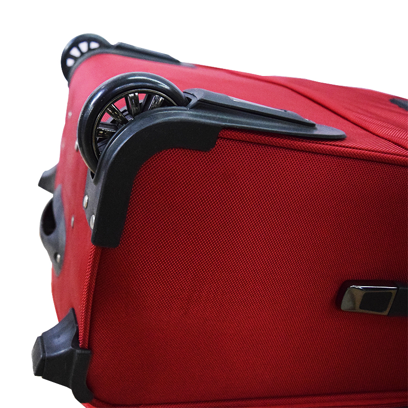 Red cloth luggage for international trip