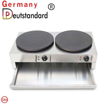 Snack crepe machine double crepe maker with CE for sale