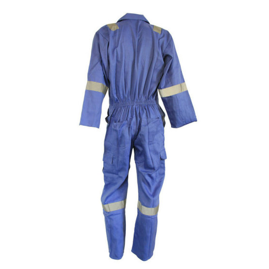 high visibility coverall workwear with reflective tape
