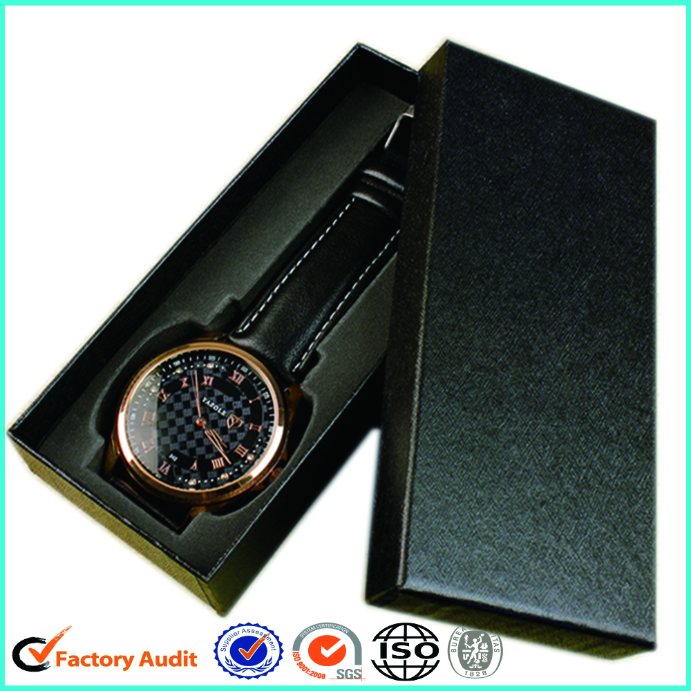 Black Paper Watch Box Packaging