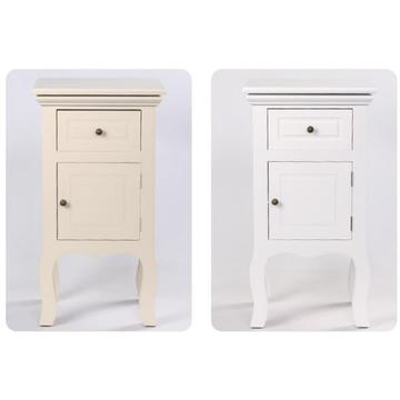 living room white wooden bedside table cabinet 2 drawers night stand