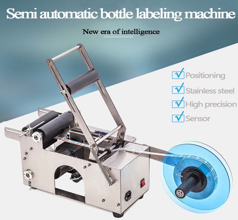 semi automatic Manual bottle labeling machine