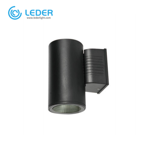 LEDER Waterproof BLack 5W*2 Outdoor Wall Light