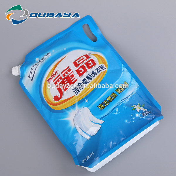 Customized Design Stand Packaging Pouch with Corner Spout