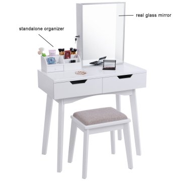 White French mirrored dressing table set