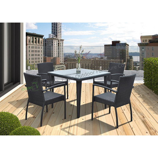 Garden  aluminium Dining Table With 6 Chairs