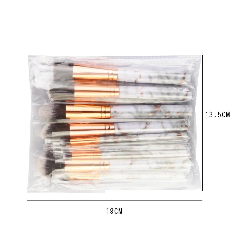 15 Pcs Marble Makeup Brush Set Pack