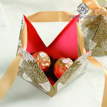 New Pyramid Shaped Paper Candy Box Gift Box