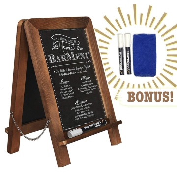 Standing Double Sided Tabletop Kitchen Chalkboard