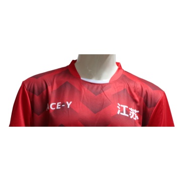 Sublimation Dri Fit Red New Soccer Jerseys