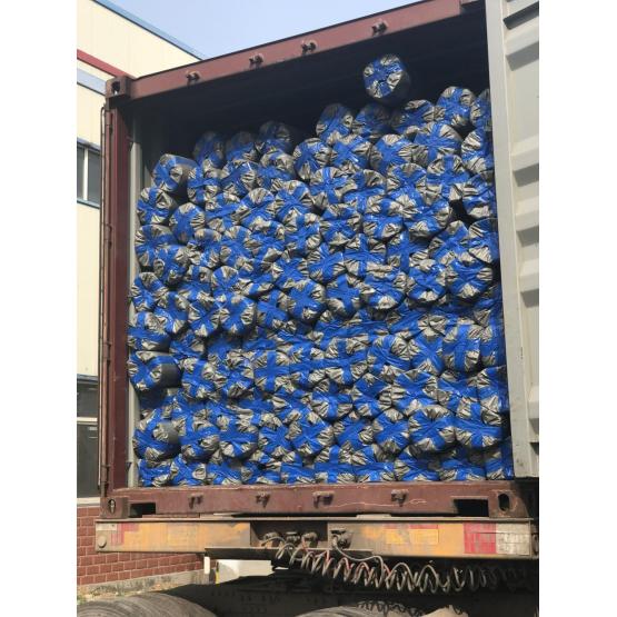 Warp knitted biaxial polyester geogrid