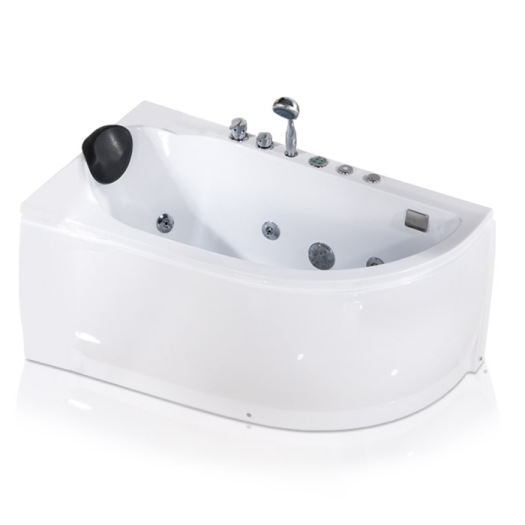 Corner Jetted Bathtub with Air Bubble