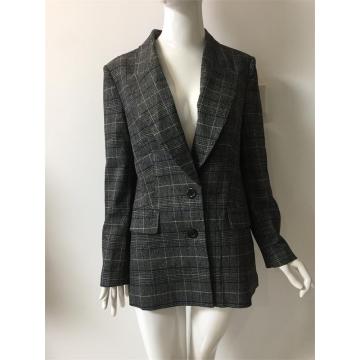 T/R full lining yarn dyed check suit