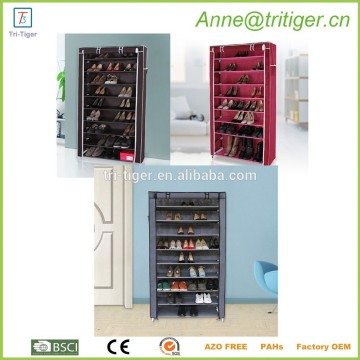Modern sliding door shoe storage cabinet for 9 tier