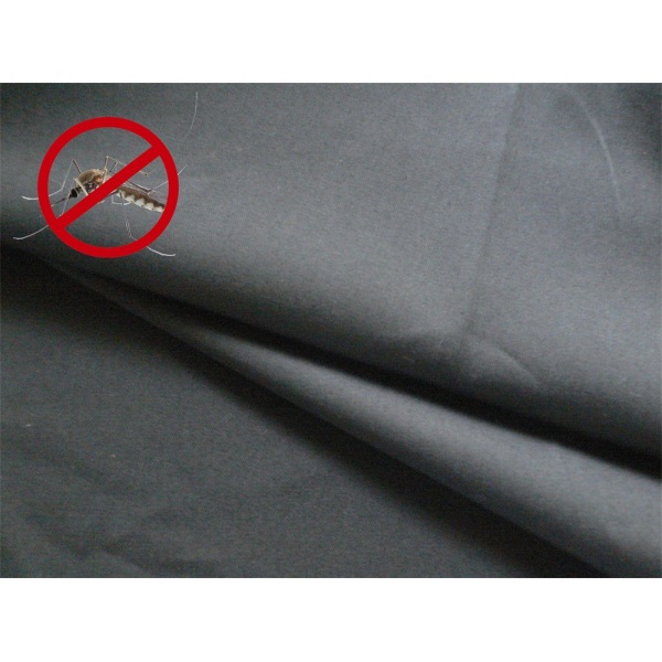 CVC 85/15 Black Durable Anti-mosquito Fabric for Uniform