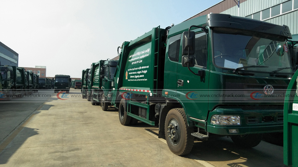 100units compactor garbage truck exporting to Sri Lanka 2