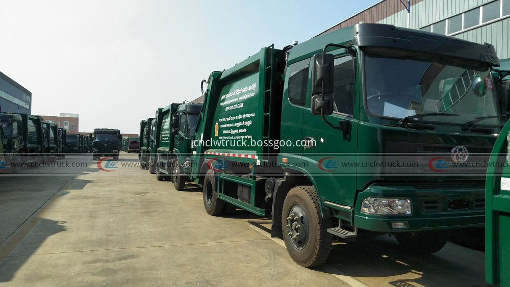 100units compactor garbage truck exporting to Sri Lanka 2