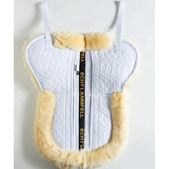 Sheepskin horse saddle pad