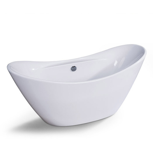 Acrylic double ended freestanding bathtub