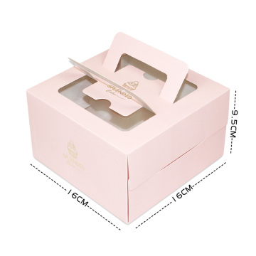 Handmade birthday wedding cake box with handle