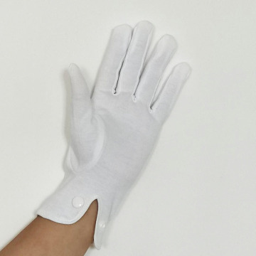 OEM Comfortable White Cotton Double Palm Glove