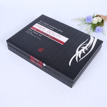 Black custom logo luxury skincare box