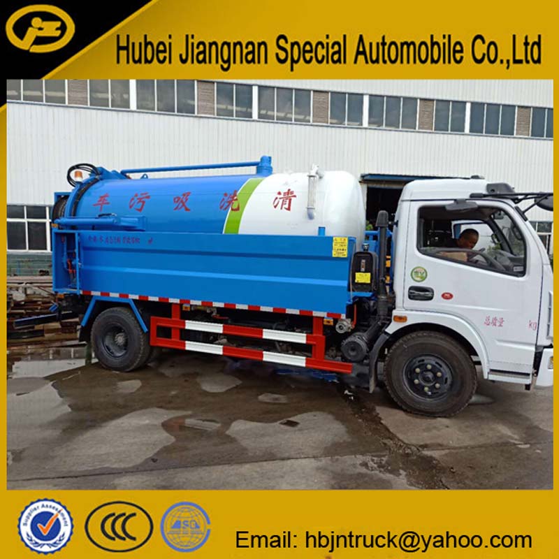 Vacuum Suction And Sewer Washing Truck