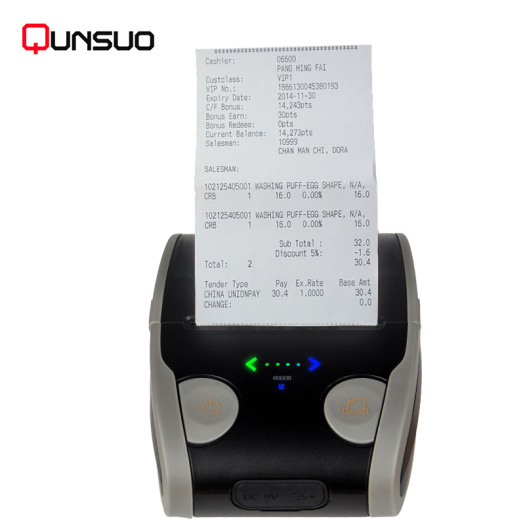 QS-5806 portable bluetooth mobile receipt printer