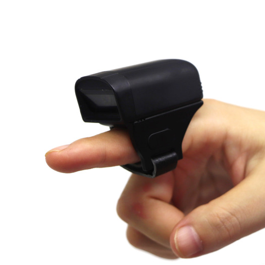 Mini bluetooth finger ring scanner for courier using