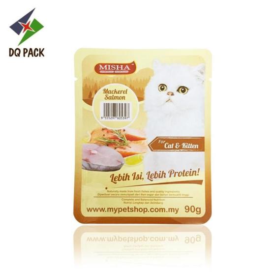 High temperature retort pouch pet food packaging
