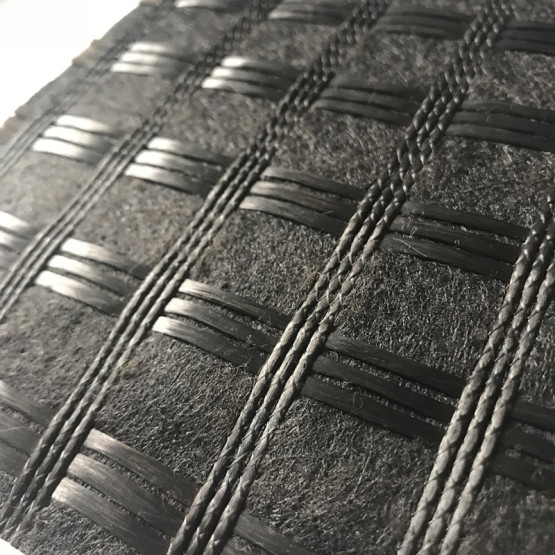 Fiberglass Geogrid Stitched with Geotextile Coated Bitumen