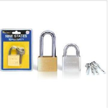 Heavy Duty Square Type Solid Brass Leaves Padlock