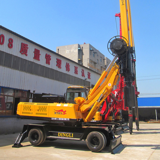 Small Wheel Type Portable Boring Rig Machine