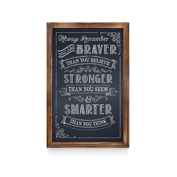 Precision Manufactured 11*17Inch Wood Chalkboard Wall Sign Boards