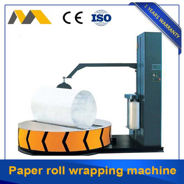 stretch film paper roller wrapping machine