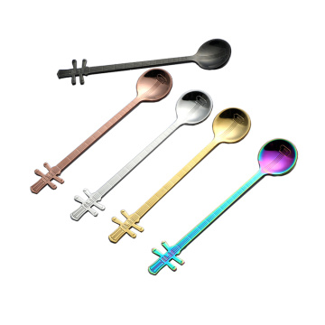 Creative Design Colorful  Stainless Steel Mixing Spoon