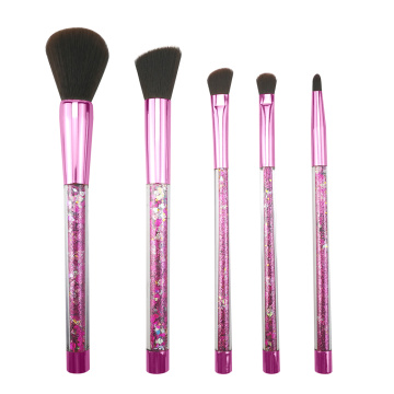 5PC Glitter Makeup Brush Set