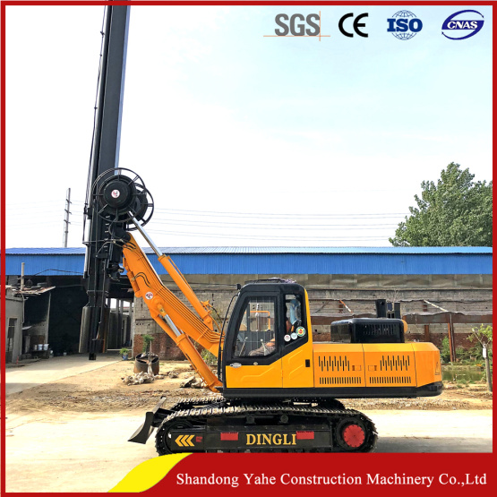 Crawler type square rod hydraulic rotary drilling rig
